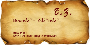 Bodnár Zénó névjegykártya
